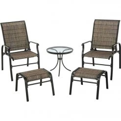 Best Pirce 👏 Outdoor Expressions Windsor Collection 5-Piece Sling Chat Set ✔️