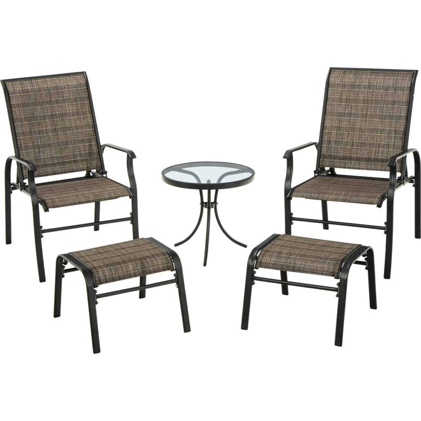 Best Pirce 👏 Outdoor Expressions Windsor Collection 5-Piece Sling Chat Set ✔️ 1 Best Pirce 👏 Outdoor Expressions Windsor Collection 5-Piece Sling Chat Set ✔️
