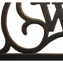 Best Pirce 😍 Outdoor Expressions 50 In. Black Steel Welcome Steel Bench 🌟 -Outdoor Expressions shop ItemImage 880704 pq8z3nwsjsqbzwf7j7ssrkv